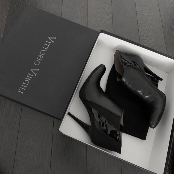 Designer Shoes | Leather Booties | Size 7 | Made in Italy | VITTORIO VIRGILI - Picture 1 of 8